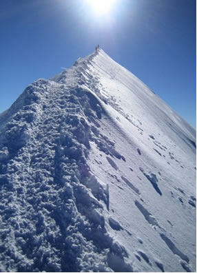Mont Blanc Summit ridge